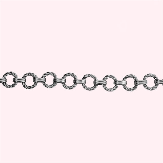 Chaîne maille jaseron ronde torsadé