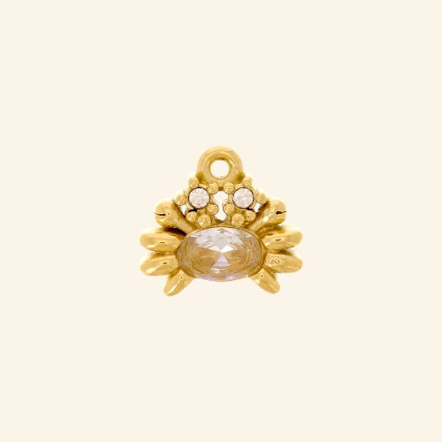 Grigri crabe à strass