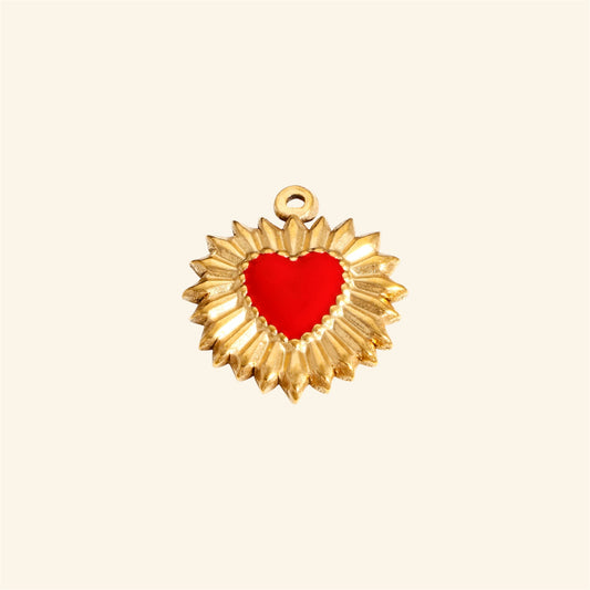 Grigri coeur rouge