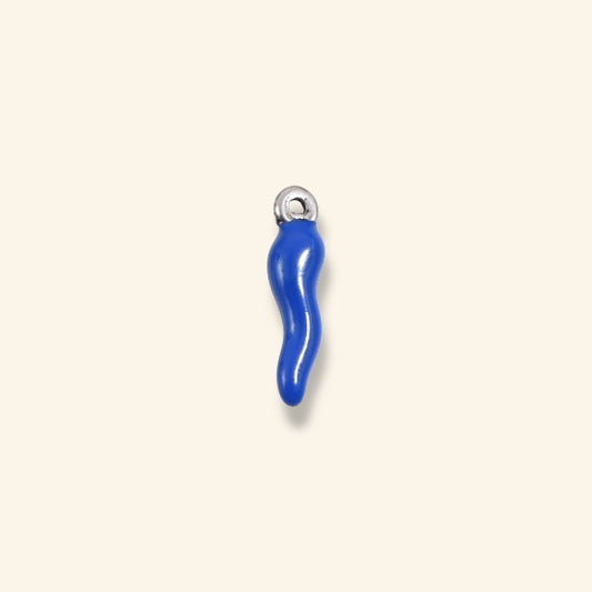 Grigri piment attache argentée