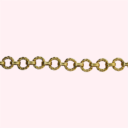 Chaîne maille jaseron rond torsadé