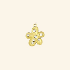 Grigri fleur à strass